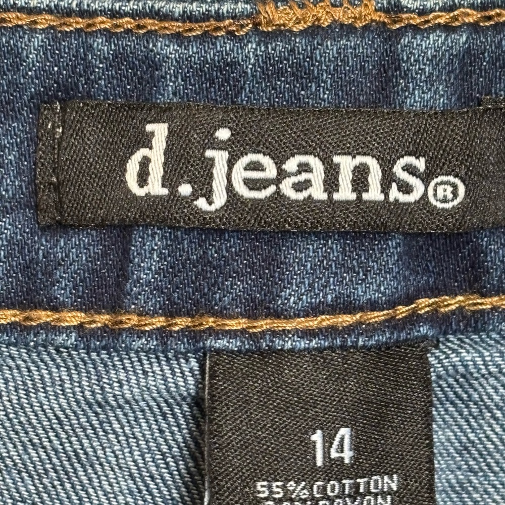 NWT d. Jeans Blue Wide-Leg Denim Jeans - Picture 6 of 10